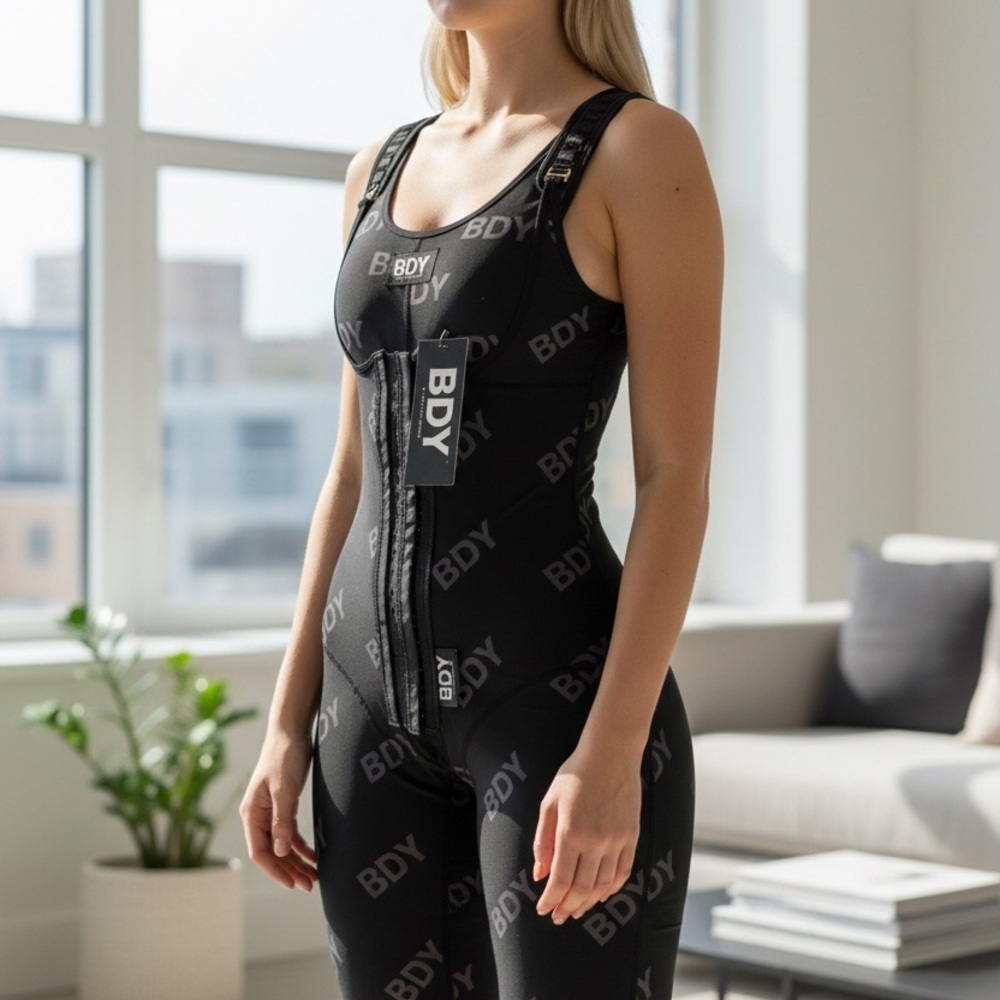 BDY Black Logo Bodysuit